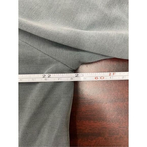 Green Envelope 3/4 Sleeve Tie Front Blouse Size Large - Picture 9 of 9